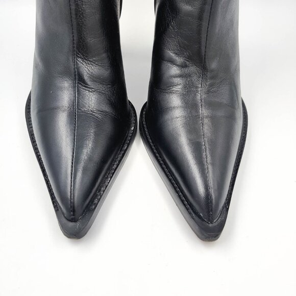 Ami Alexandre Mattiussi Block Heel Ankle Boots 40 10 - Picture 4 of 10